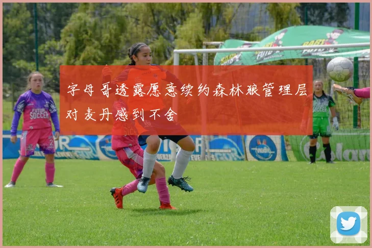 字母哥透露愿意续约森林狼管理层对麦丹感到不舍